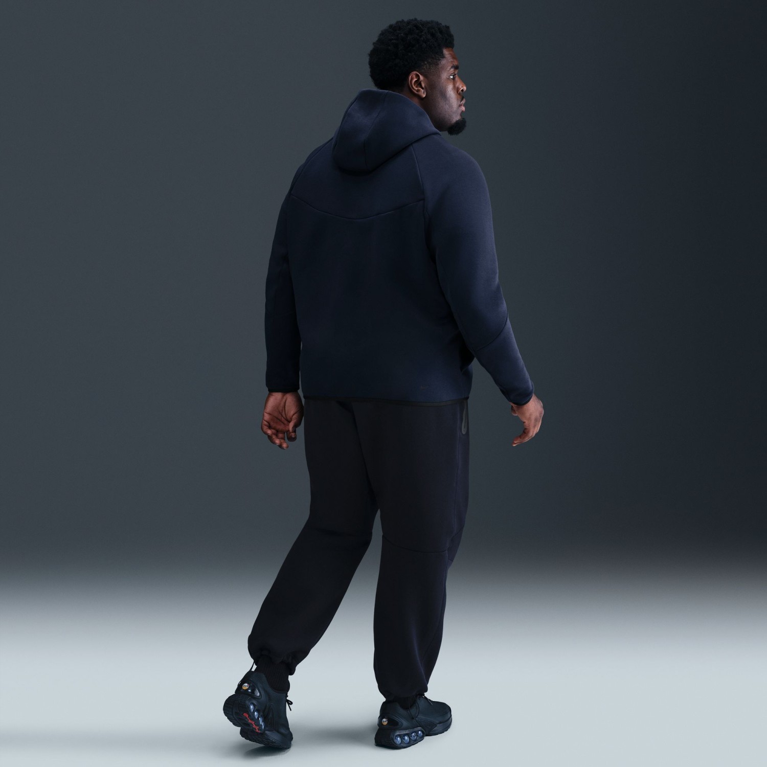 Толстовка мужская Nike M NK TCH FLC FZ WR HOODIE темно-синяя HV0949-451 изображение 7