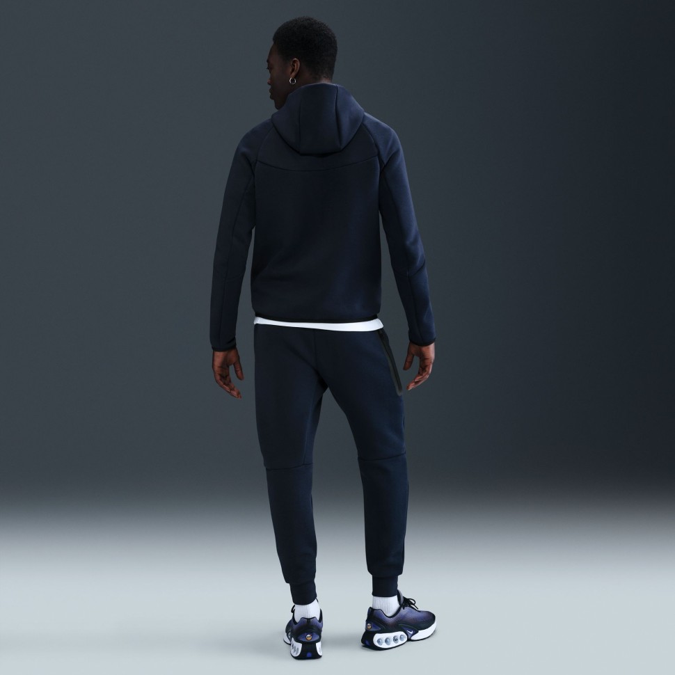 Толстовка чоловіча Nike M NK TCH FLC FZ WR HOODIE темно-синя HV0949-451 — фото 8