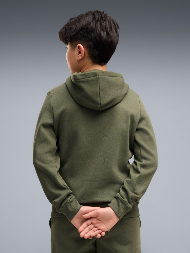 Толстовка детская Puma ESS Small No.1 Logo Centered Hoodie FL B хаки 69297686 изображение 3