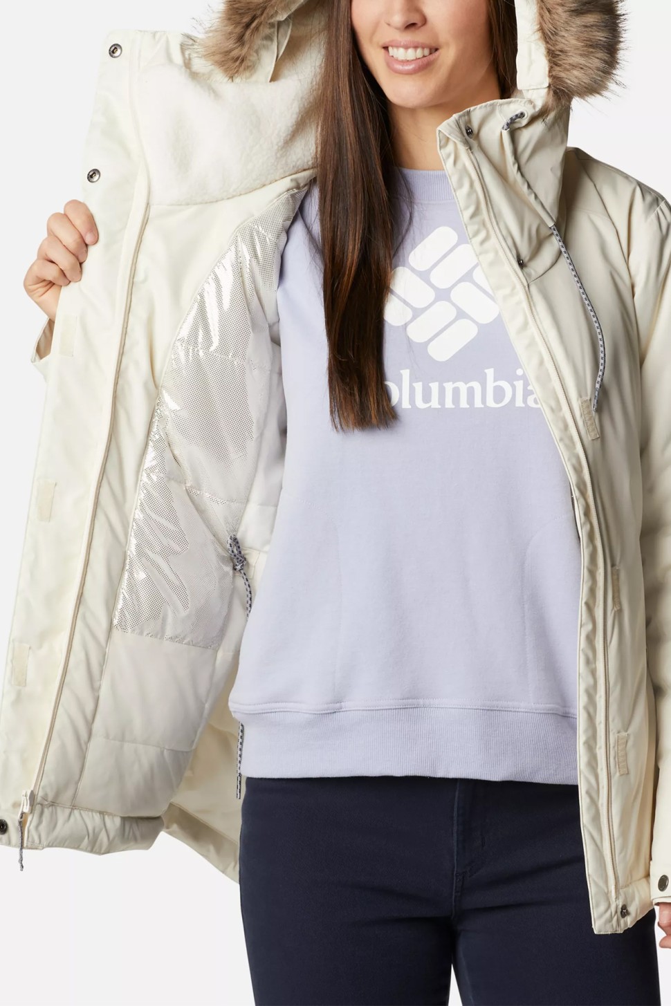 Куртка жіноча Columbia  Suttle Mountain™ II Insulated Jacket  молочна 1978311-191 — фото 3