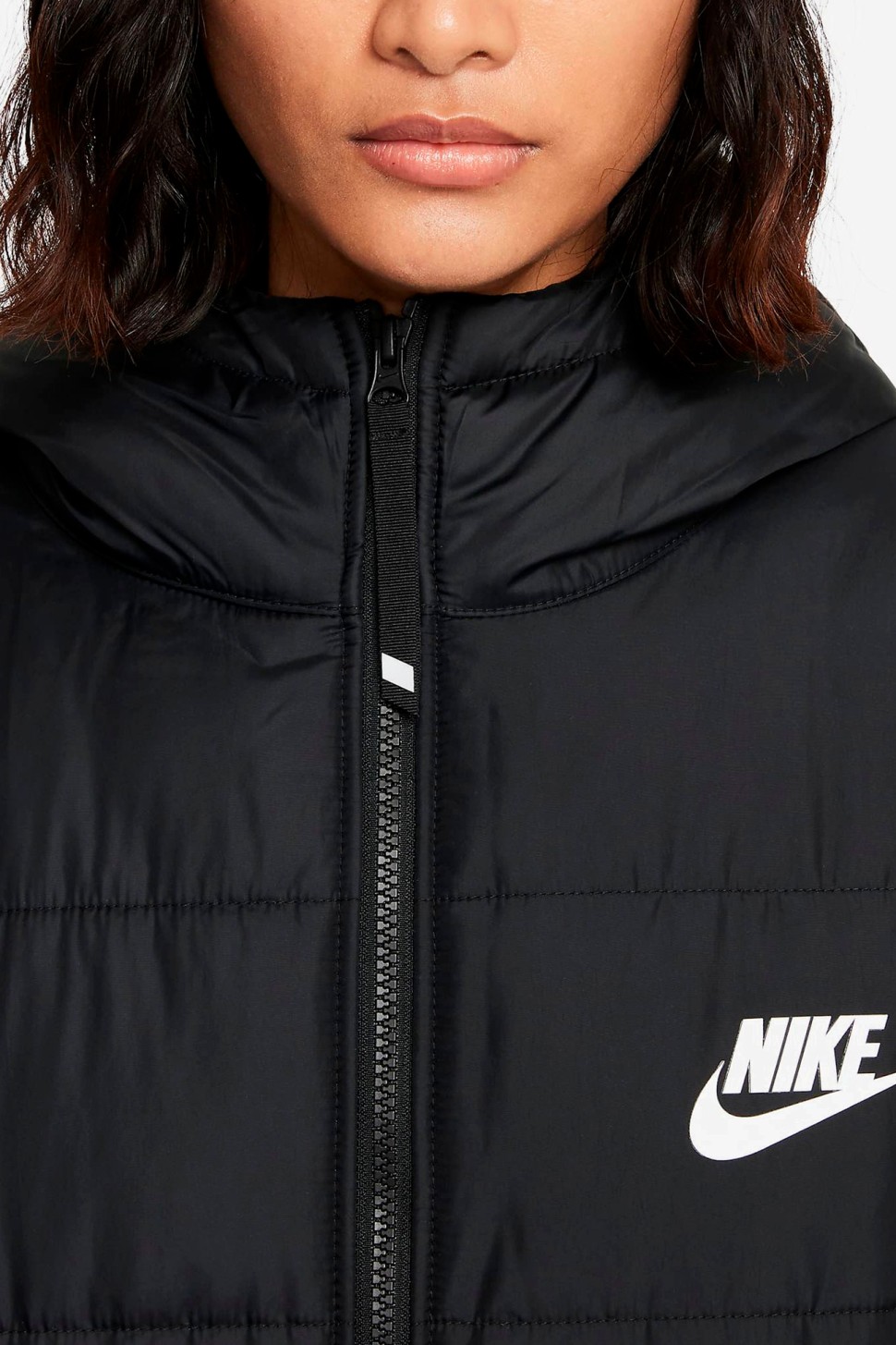 Куртка жіноча Nike W Nsw Tf Rpl Hd Parka чорна DJ6999-010 — фото 5