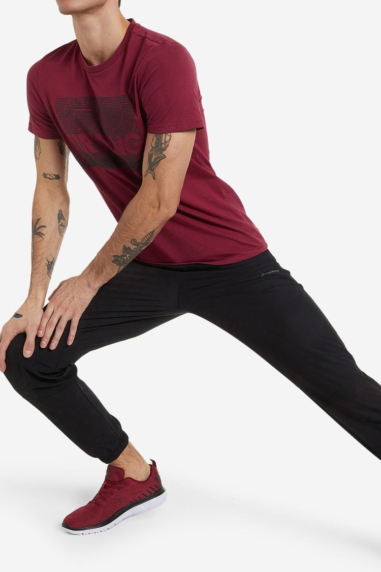 Футболка мужская Demix T-shirt бордовая 113627-R4 изображение 2