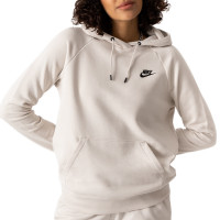Толстовка женская Nike W Nsw Essntl Flc Po Hoodie бежевая DX2316-104