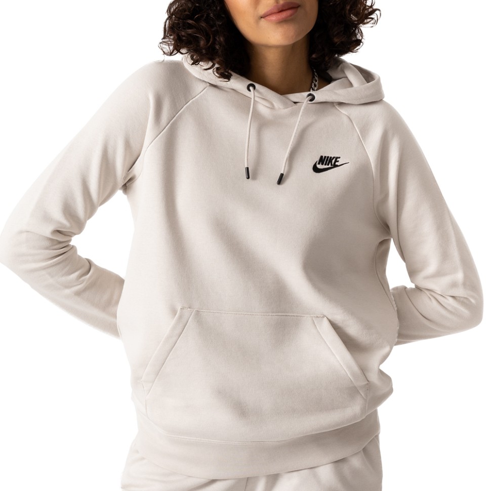Толстовка жіноча Nike W Nsw Essntl Flc Po Hoodie бежева DX2316-104 — фото 1