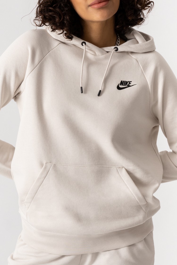 Толстовка жіноча Nike W Nsw Essntl Flc Po Hoodie бежева DX2316-104 изображение 2