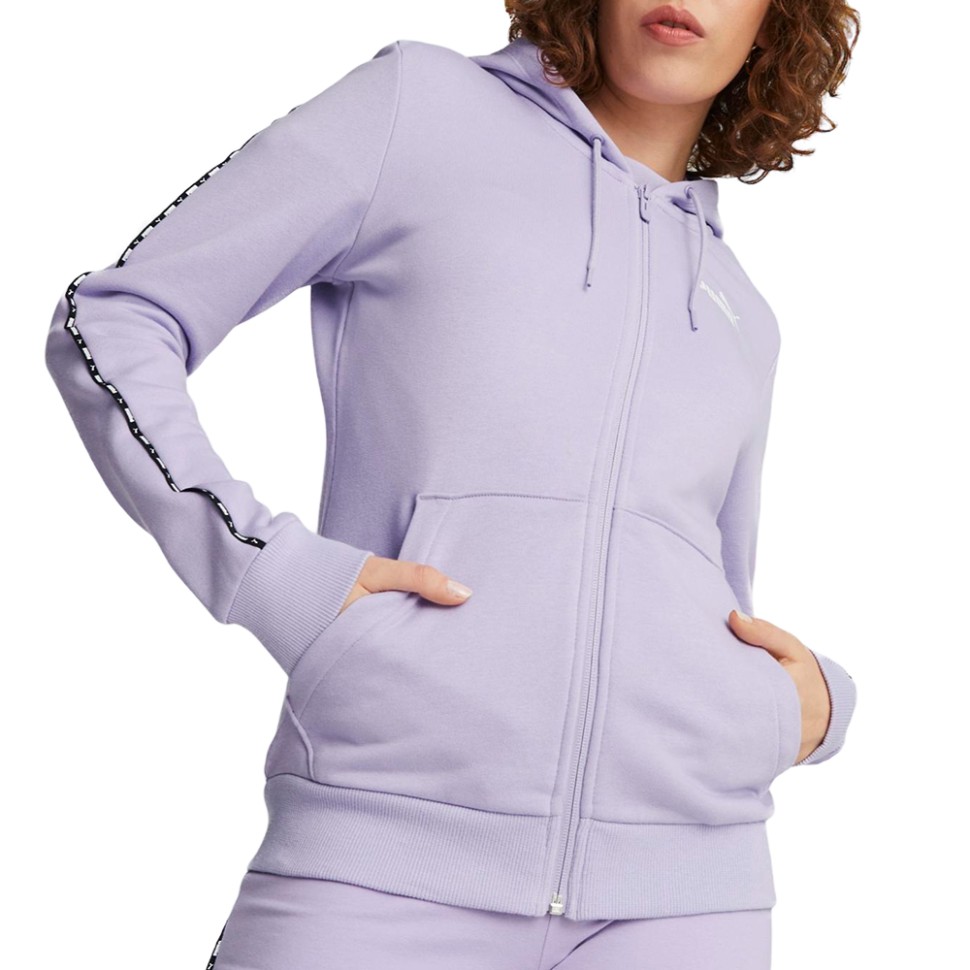 Толстовка жіноча Puma PUMA POWER Full-Zip Hoodie фіолетова 67422625 — фото 1