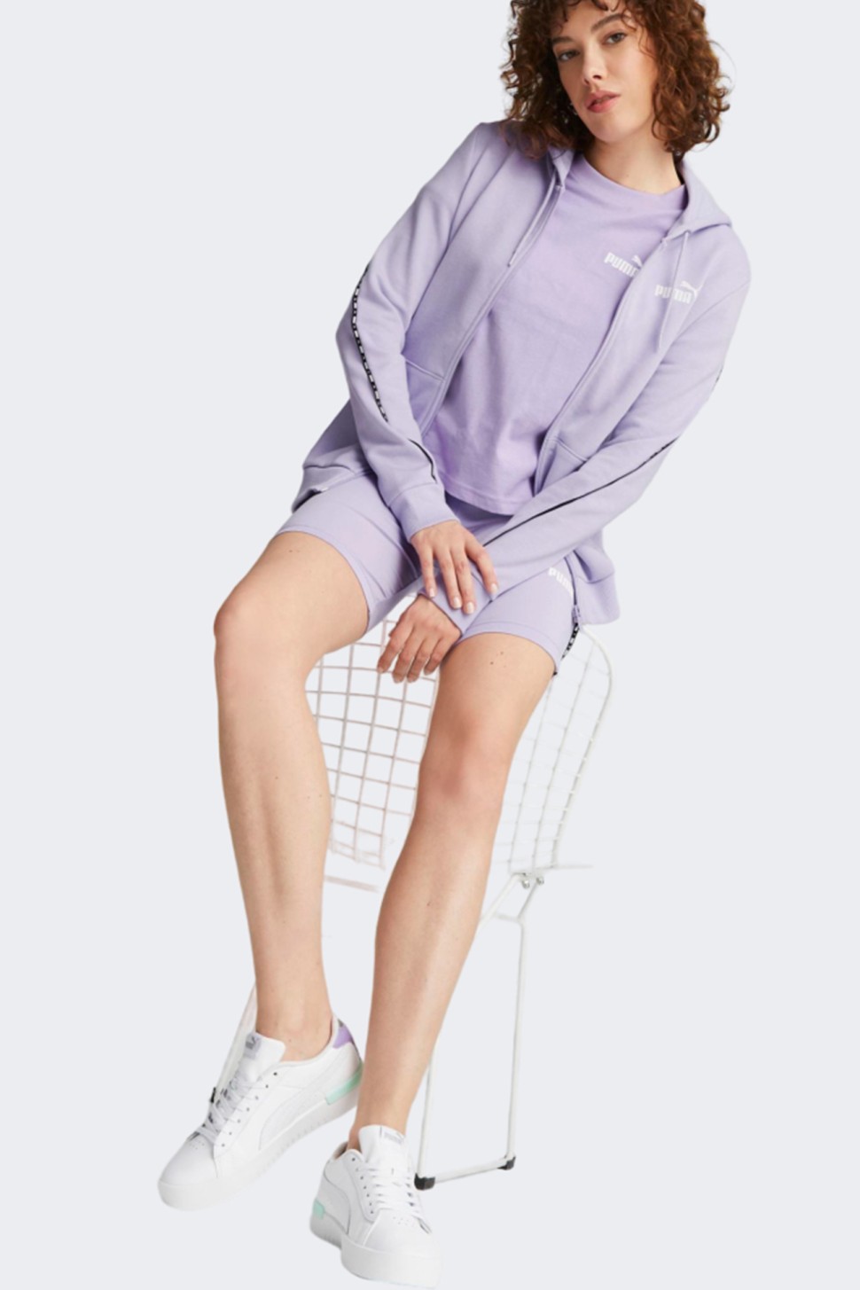 Толстовка жіноча Puma PUMA POWER Full-Zip Hoodie фіолетова 67422625 — фото 3