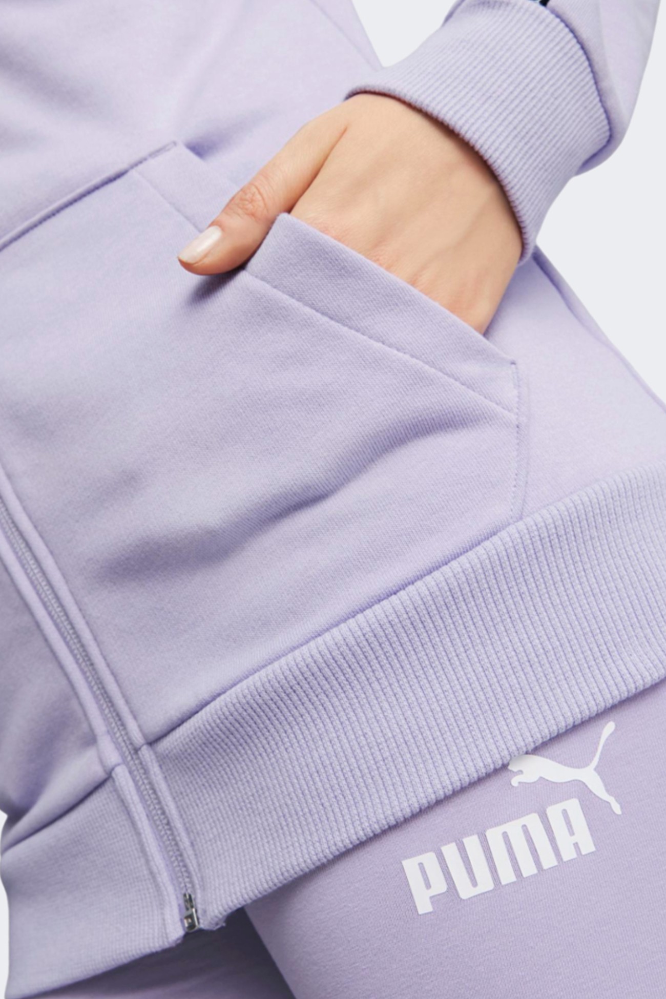 Толстовка женская Puma PUMA POWER Full-Zip Hoodie фиолетовая 67422625 изображение 5