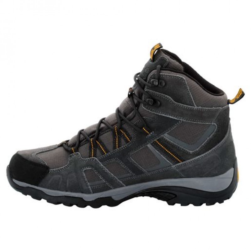 Ботинки мужские Jack Wolfskin VOJO HIKE MID TEXAPORE MEN серые 4011361-3800 изображение 3