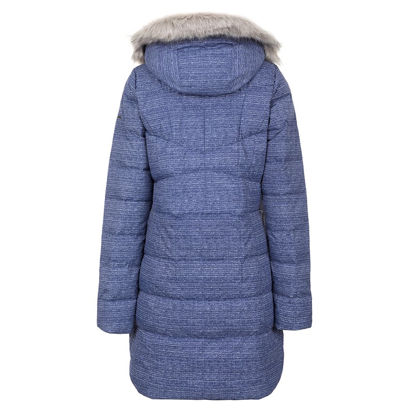 Куртка пуховая женская Columbia Crystal Caves Mid Jacket синяя 1798571-593 — фото 2