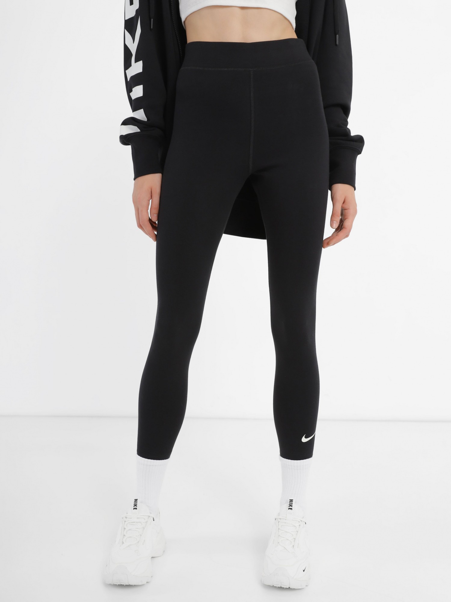 Леггинсы женские Nike W NSW NK CLSC HR 7/8 TIGHT LBR черные DV7789-010 изображение 2