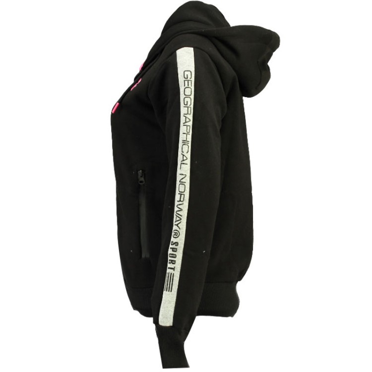 Толстовка женская Geographical Norway черная WQ886F-010 изображение 3