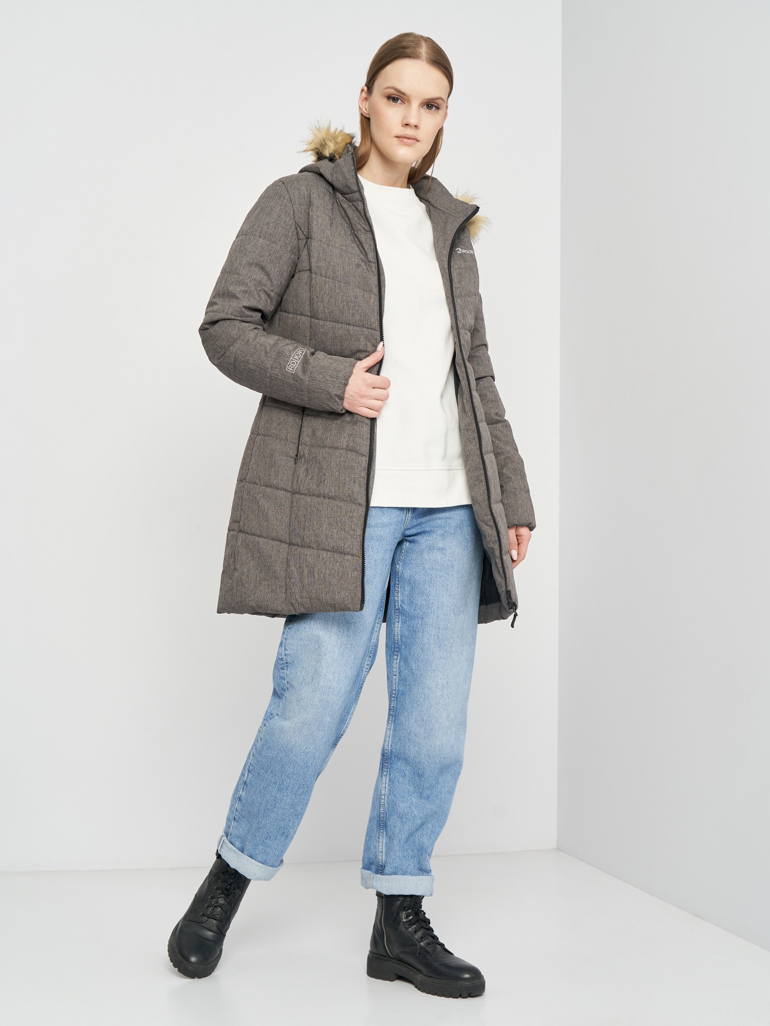 Куртка женская Radder серая 661907-020  изображение 3