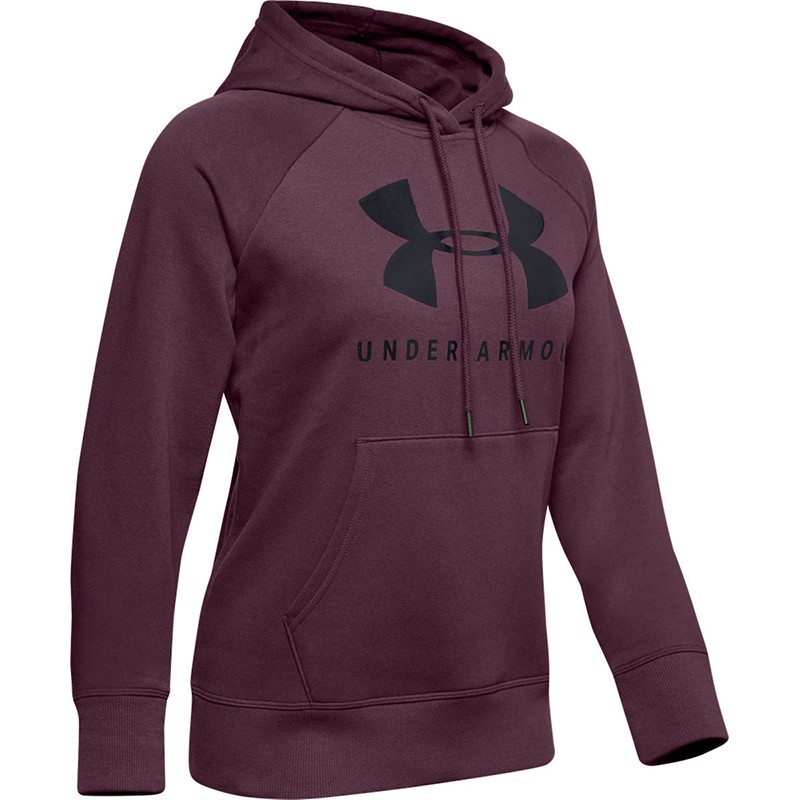 Толстовка жіноча Under Armour RIVAL FLEECE SPORTSTYLE GRAPHIC фіолетова 1348550-569 изображение 1
