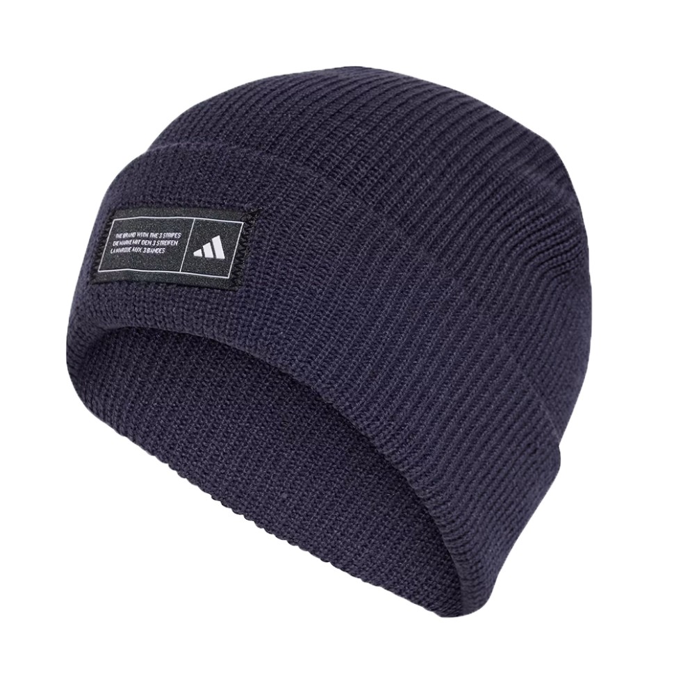 Шапка Adidas ESS BEANIE CUFF синя IY5256 — фото 1