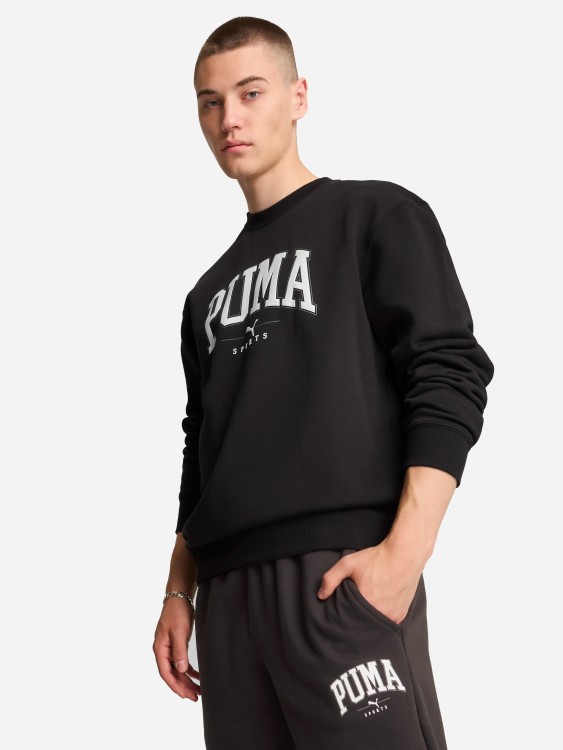 Толстовка чоловіча Puma PUMA SQUAD Crew FL чорна 68179401 изображение 2