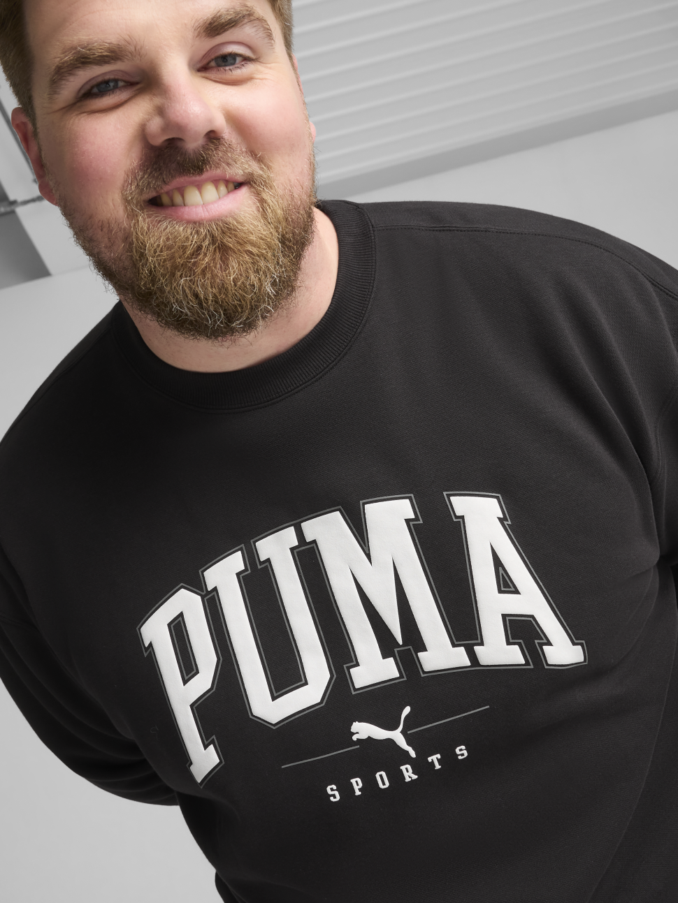 Толстовка чоловіча Puma PUMA SQUAD Crew FL чорна 68179401 — фото 6