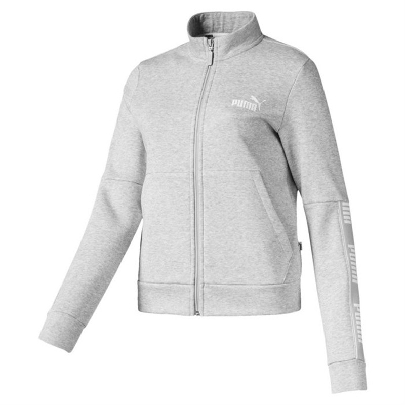 Толстовка женская Puma Amplified FZ FL серая 58047304