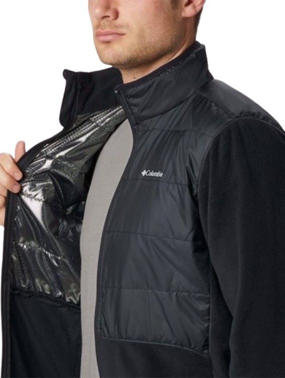 Джемпер чоловічий Columbia Basin Butte™ Full Zip Fleece II чорний 2101761-010 изображение 3