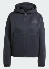 Толстовка женская Adidas W Z.N.E. FZ черная JE7848 изображение 8