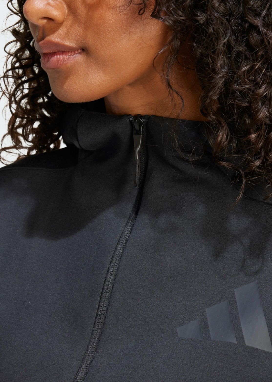 Толстовка женская Adidas W Z.N.E. FZ черная JE7848 изображение 6