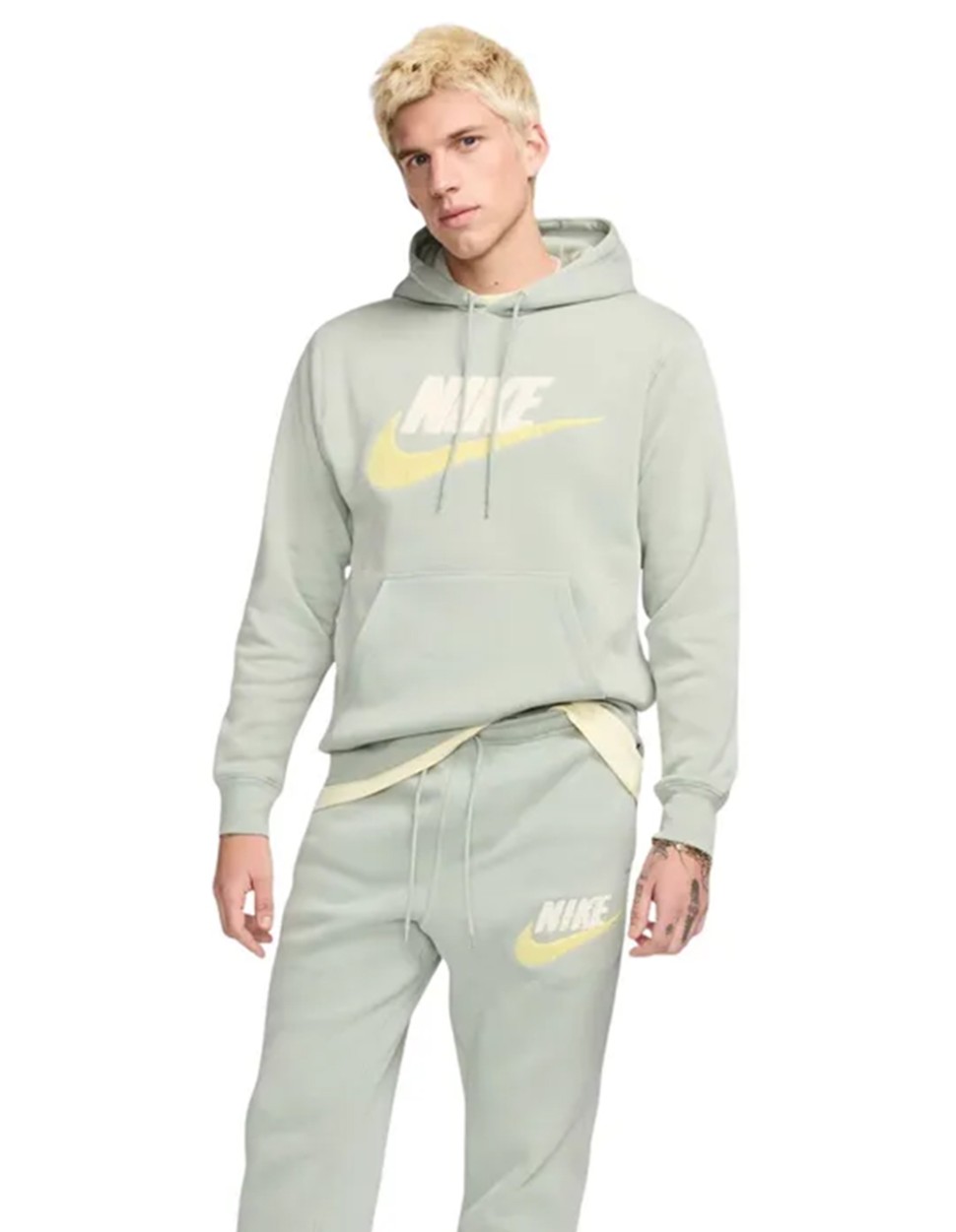 Толстовка чоловіча Nike M NK CLUB BB PO CHNL FTRA зелена FN3104-370 — фото 7