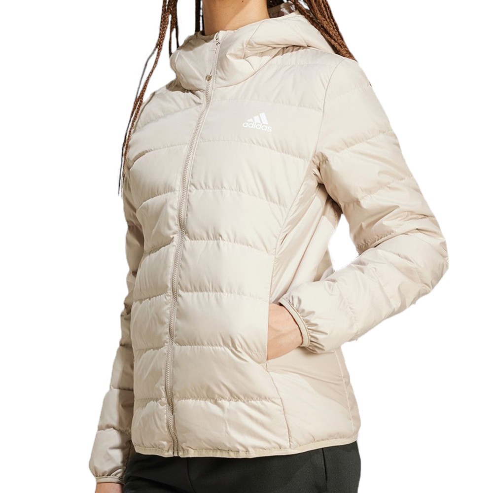 Куртка женская Adidas W ESS L D HO J бежевая IX8930