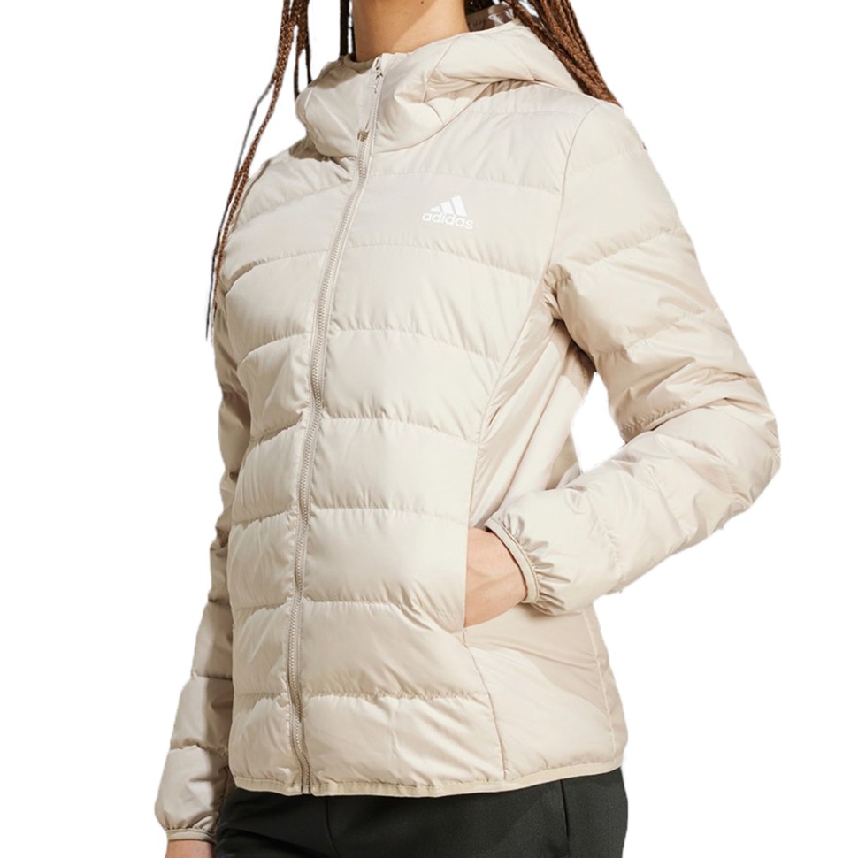 Куртка жіноча Adidas W ESS L D HO J бежева IX8930 изображение 1