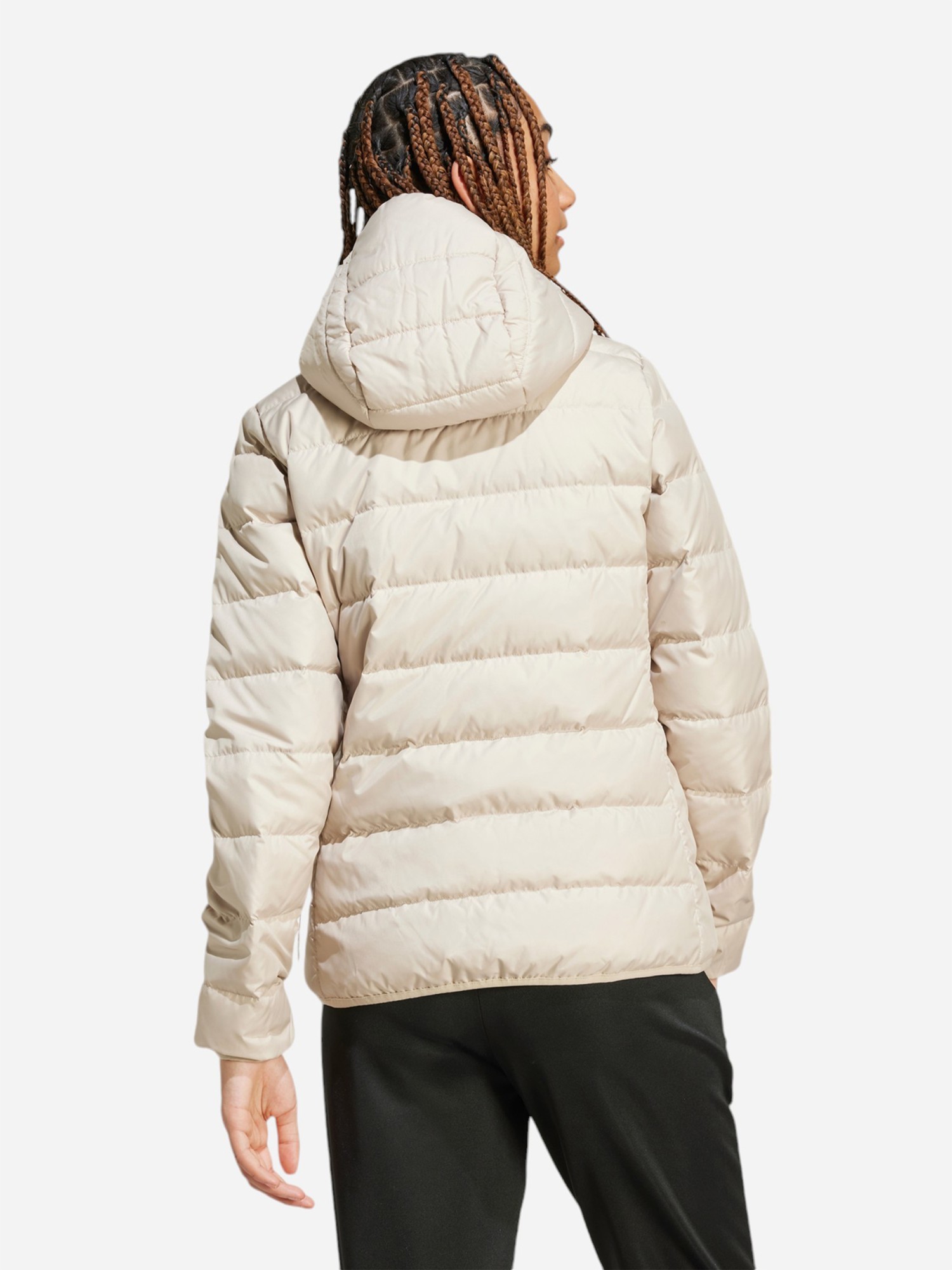Куртка жіноча Adidas W ESS L D HO J бежева IX8930 изображение 3