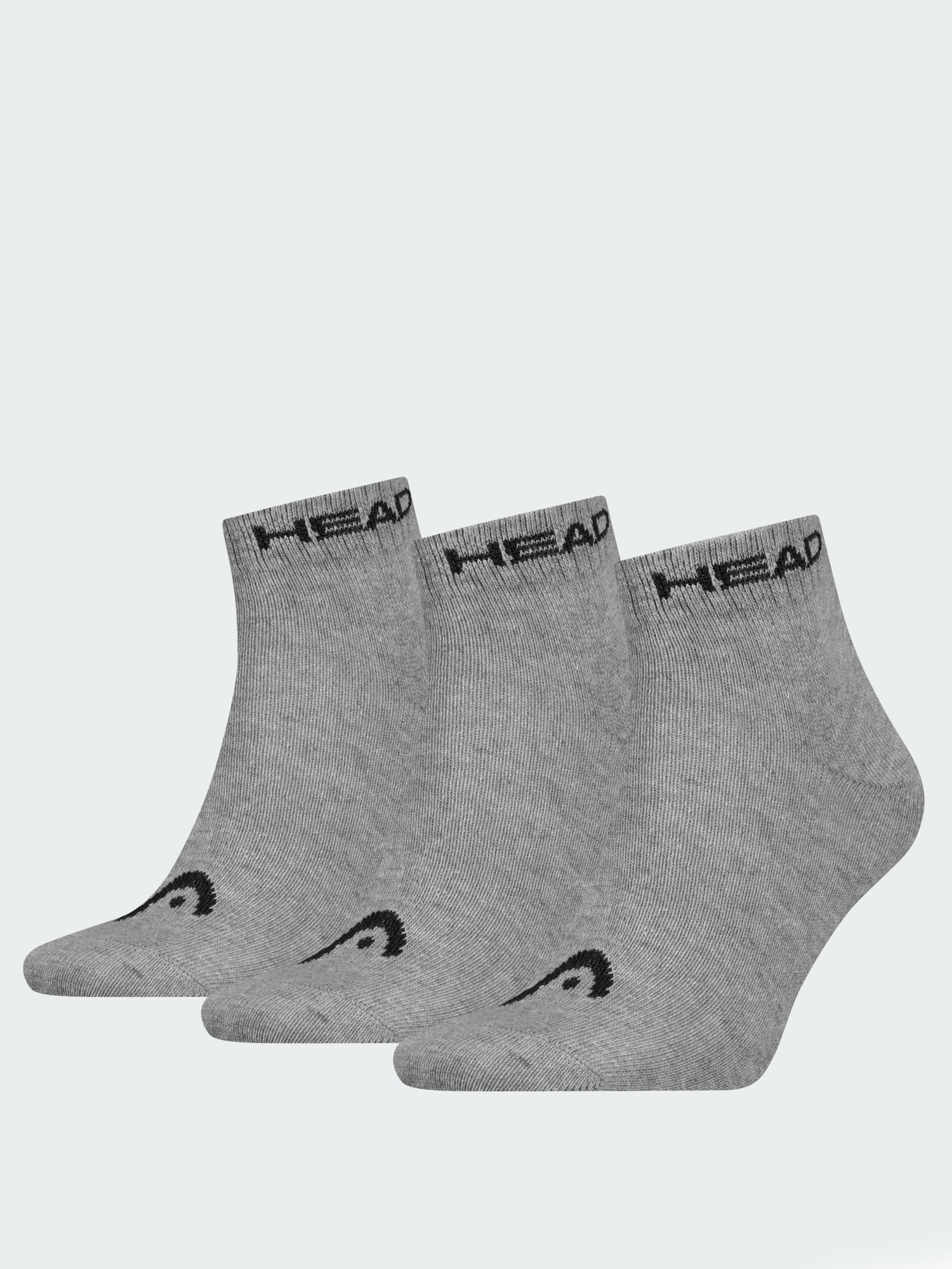 Носки HEAD ALL SPORTS QUARTER серые 701229010004 изображение 2