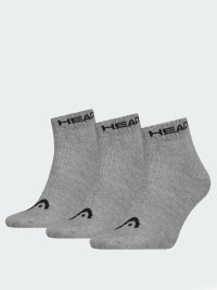 Носки HEAD ALL SPORTS QUARTER серые 701229010004 изображение 2