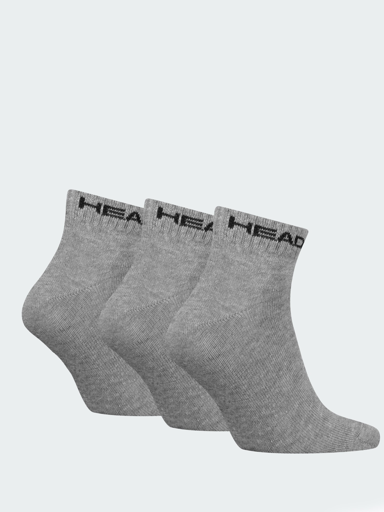 Носки HEAD ALL SPORTS QUARTER серые 701229010004 изображение 3