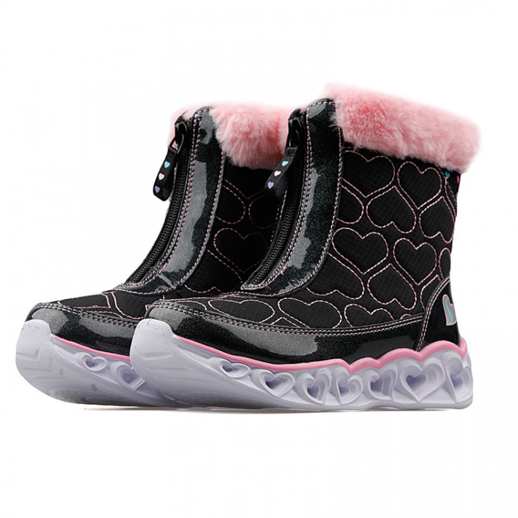 Сапоги детские Skechers Heart Light черные 20286L-BKPK изображение 3