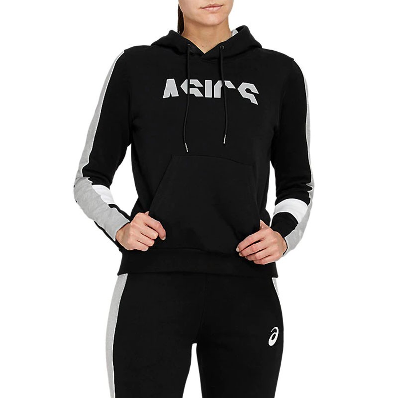 Толстовка жіноча Asics Colorblock Oth Hoody чорна 2032B691-002  изображение 1