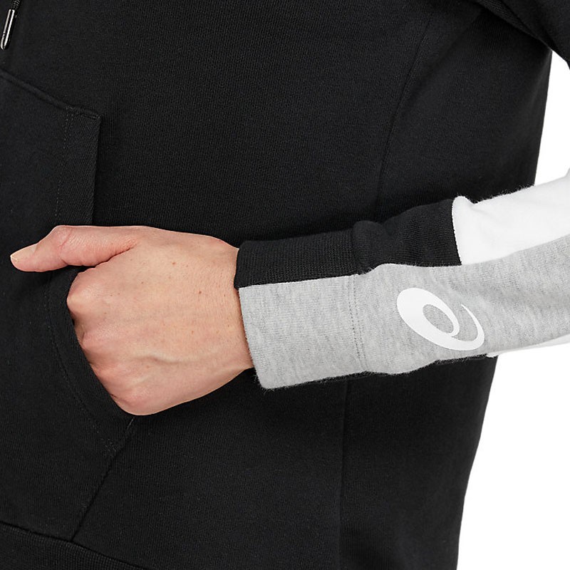 Толстовка жіноча Asics Colorblock Oth Hoody чорна 2032B691-002  изображение 4