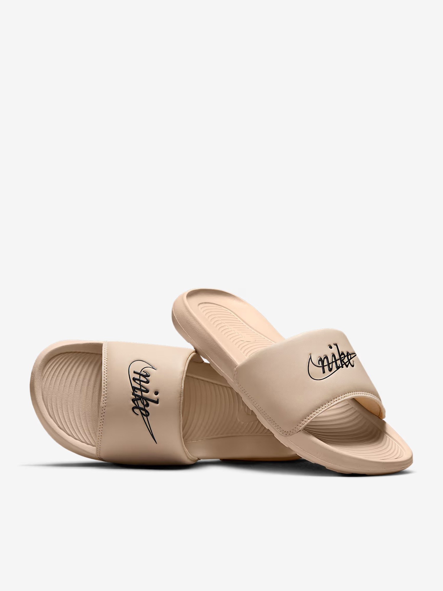 Пляжная обувь женская Nike W NIKE VICTORI ONE SLIDE бежевая HV5793-100 изображение 3