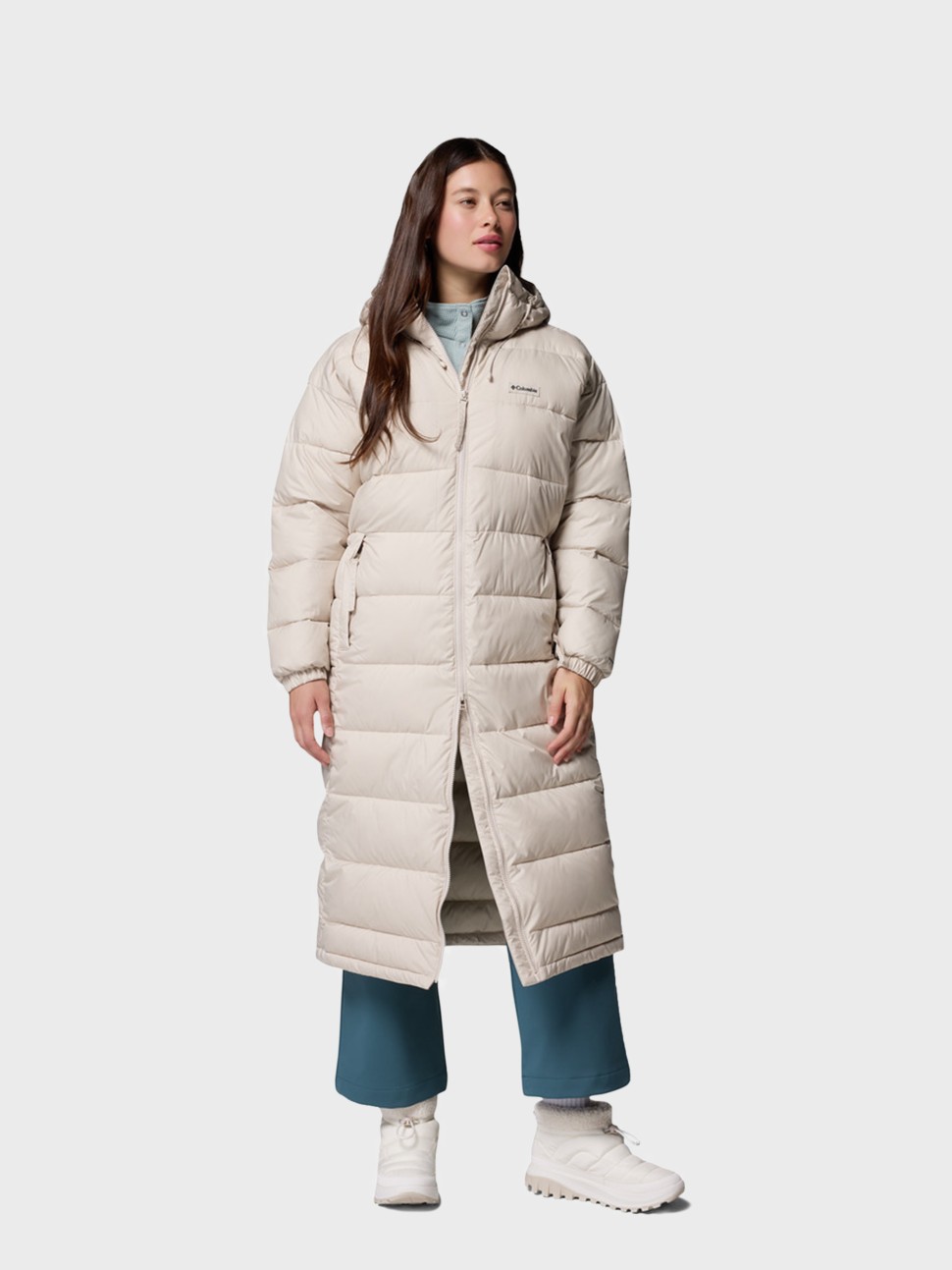 Куртка женская Columbia Pike Lake™ III Long Jacket бежевая 2133541-278 — фото 11