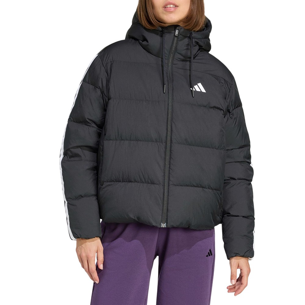 Куртка женская Adidas W ESS 3S P D HO черная JW3429 изображение 1