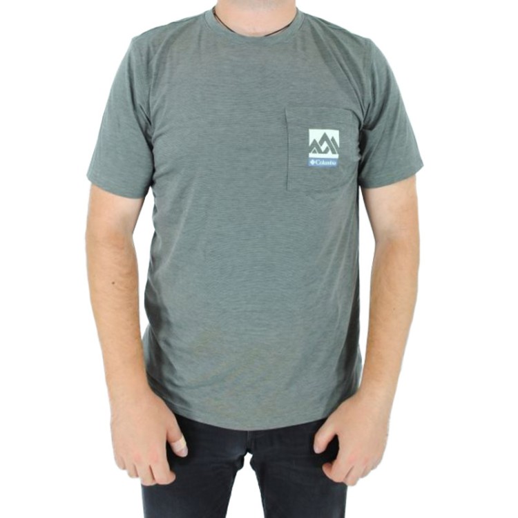 Футболка мужская Columbia Outdoor Elements ™ Pocket Tee зеленая 1883232-348 изображение 1