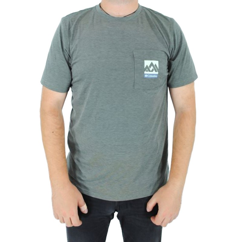 Футболка мужская Columbia Outdoor Elements ™ Pocket Tee зеленая 1883232-348 изображение 1