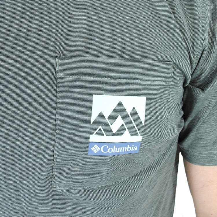 Футболка мужская Columbia Outdoor Elements ™ Pocket Tee зеленая 1883232-348 изображение 2