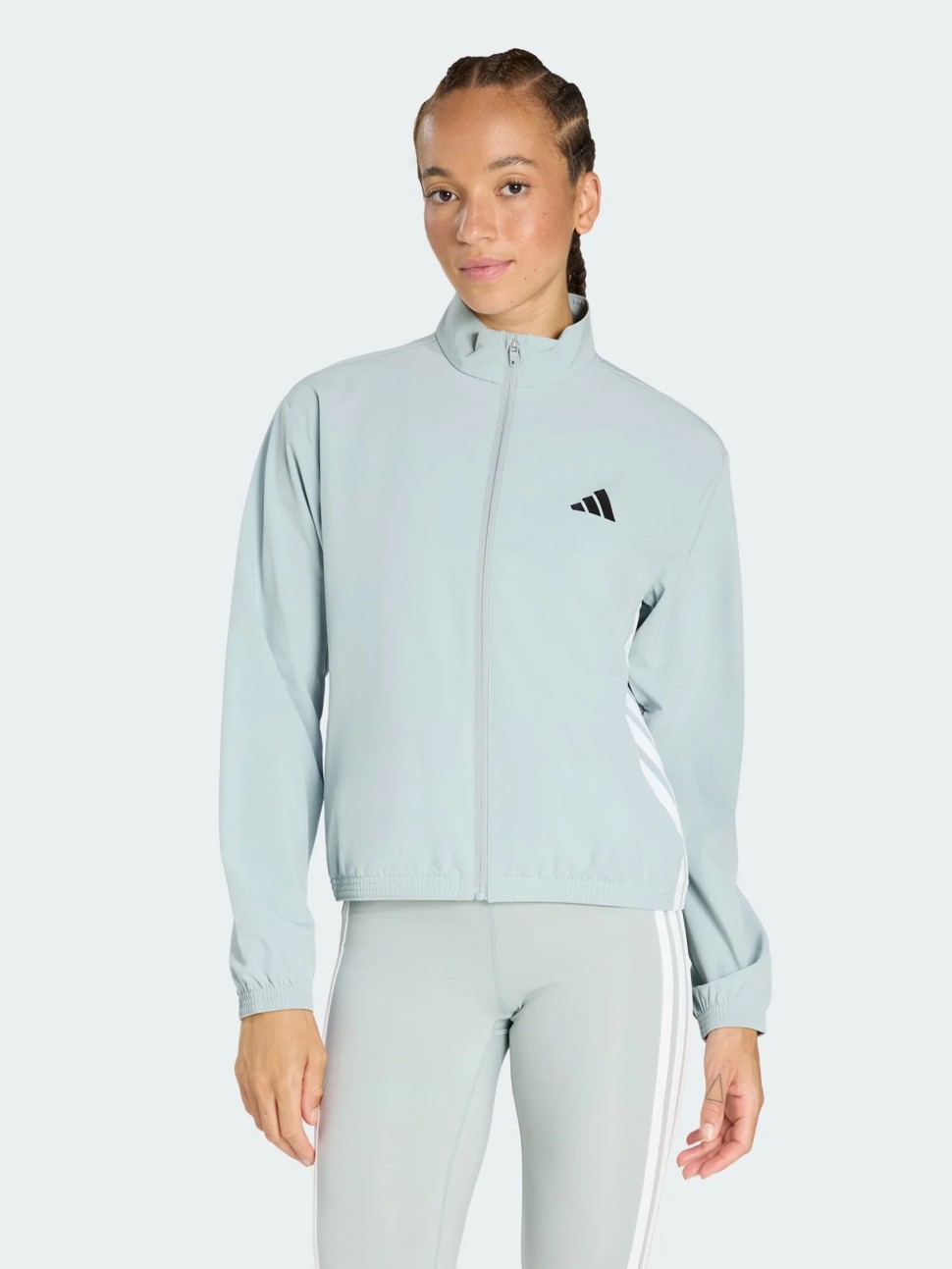 Вітрівка жіноча Adidas WE 3S WOVEN JKT м'ятна KC5489 — фото 2