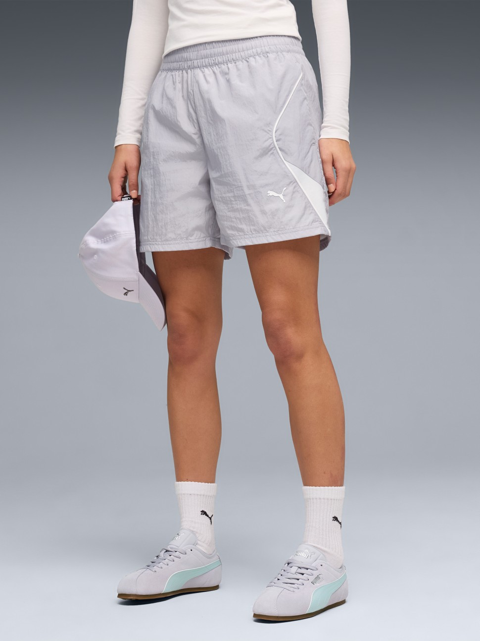 Шорти жіночі Puma SPORT Woven Shorts 5" бузкові 69186782 — фото 2
