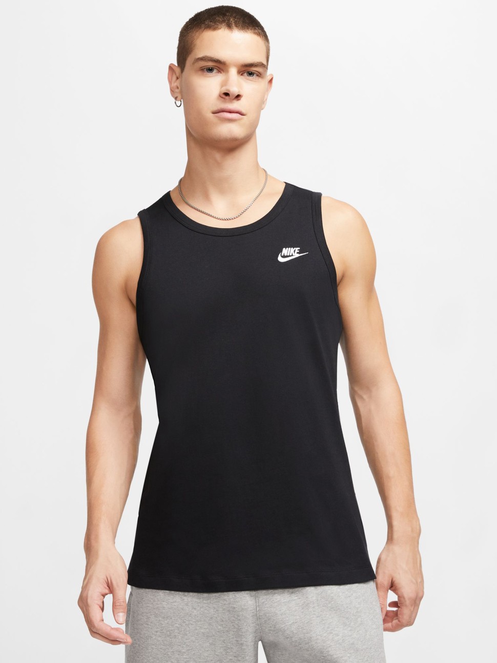 Майка чоловіча Nike M NSW CLUB - TANK чорна BQ1260-010 — фото 2