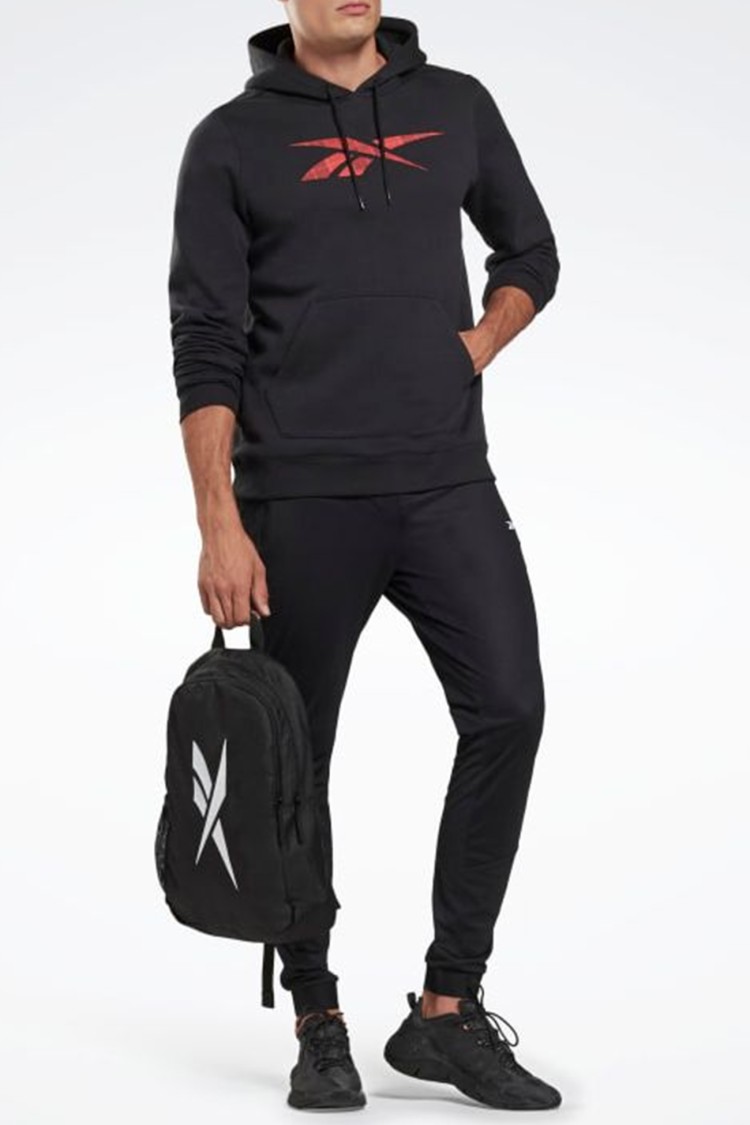 Толстовка чоловіча Reebok Holiday Fleece Oth чорна GT5805 изображение 7