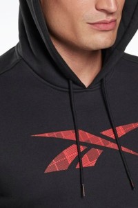 Толстовка чоловіча Reebok Holiday Fleece Oth чорна GT5805 изображение 9