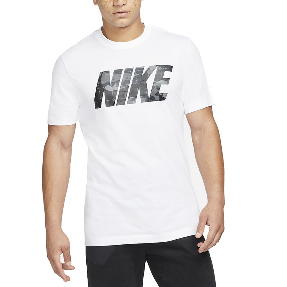 Футболка чоловіча Nike M Nk Df Tee Camo Gfx біла DM5669-100  изображение 1