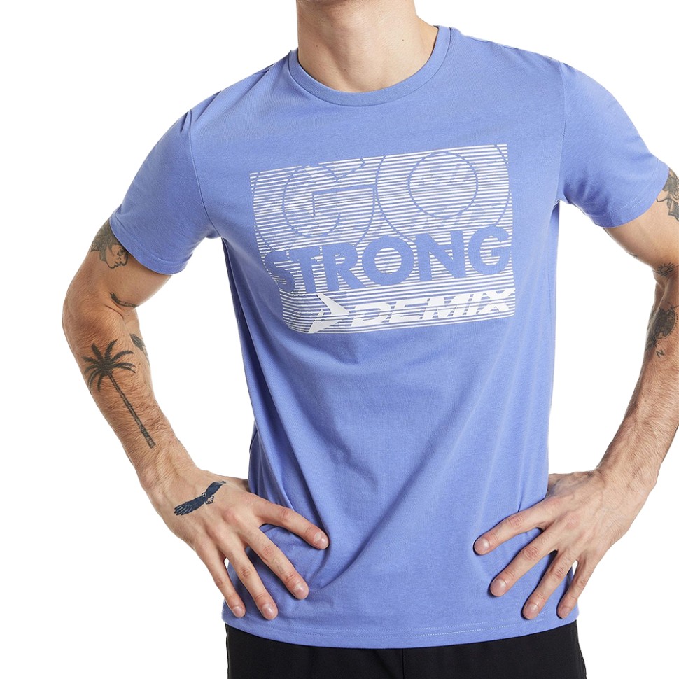 Футболка мужская Demix T-shirt фиолетовая 113627-Z1