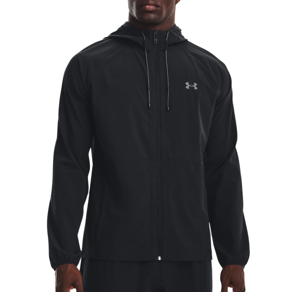 Ветровка мужская Under Armour UA Stretch Woven Windbreaker черная 1377171-001