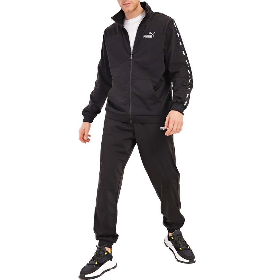 Костюм чоловічий Tape Poly Suit Cl Puma чорний 84742001 — фото 1